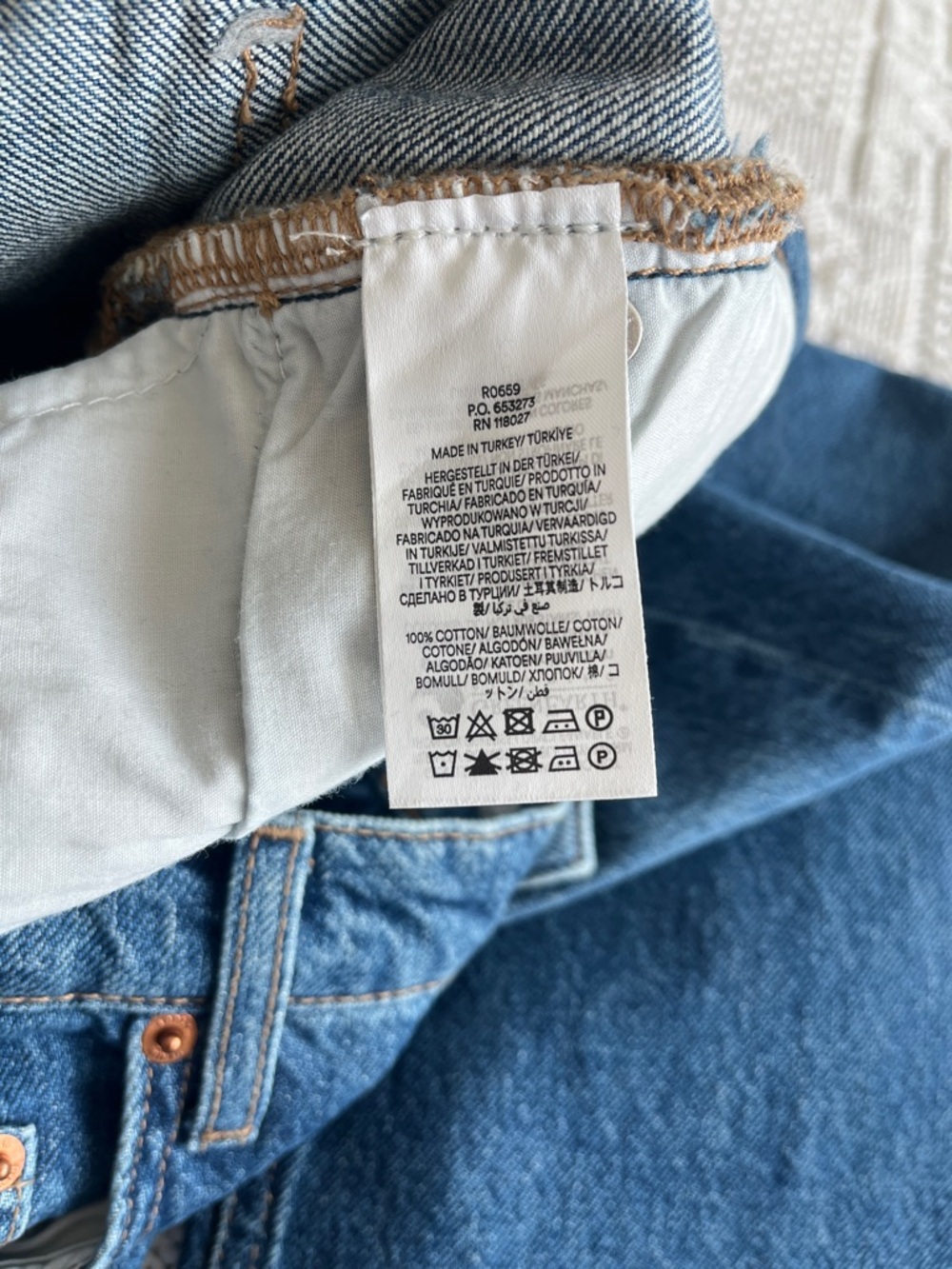 Boden High Rise Straight Leg Jeans in Mid Vintage Sz 30 P - Picture 7 of 15